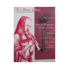 MARAIS Marin Suite en Fa mineur Flûte à bec Basse continue