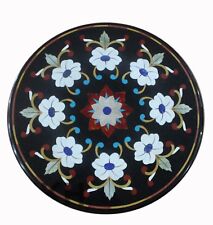 24 " Marbre Table Haut Pietradura Marqueterie Inlaid Artisanat Art Pièce Décor