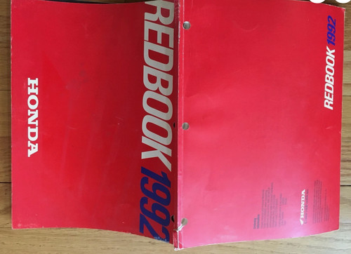 1992 honda redbook moto - honda,