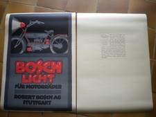 lot 7 affiches Robert Bosch Stuttgart , automobile moto voiture magnéto phare