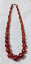 COLLIER SAUTOIR PERLES   BAKELITE   DN2815