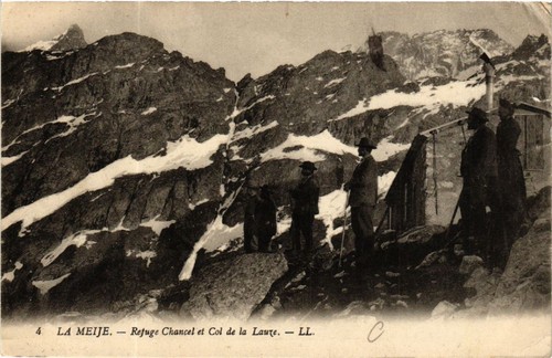 Cpa meije refuge chancel - meije,