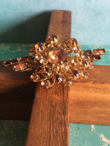 Broche vintage soleil - broche,