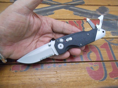Gerber obsidian pocket knife - obsidian,