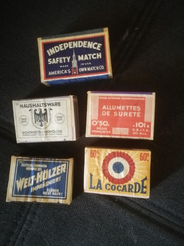 Lot boites allumettes ww2 - lot,