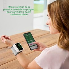 tensiometre de poignet connecté et pulsomètre, appli BT, Medisana BW360