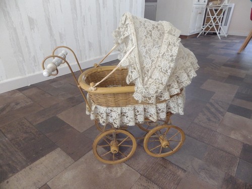 Landau ancien pour poupees - landau,
