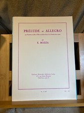 Eugène Bozza Prélude et Allegro contrebasse ou Tuba et piano partition ed. Leduc