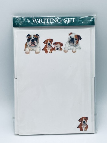 English bulldog stationary - english,