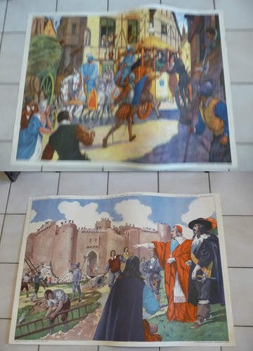 Affiche scolaire vintage - affiche, an