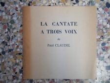 LA CANTATE A TROIS VOIX DE PAUL CLAUDEL, Théâtre du Ranelagh, 1979