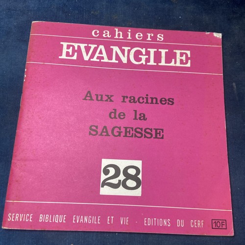 Cahiers evangile numéro 28 - evangile,