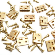 LOT DE 20 / MINI MICRO CHARNIERES POUR MEUBLES MINIATURES .....