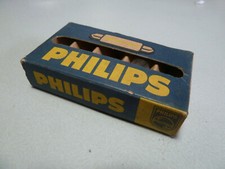 1 NOS ampoule Philips éclairage vintage  12V  4W  Bulb 10x42 mm navette
