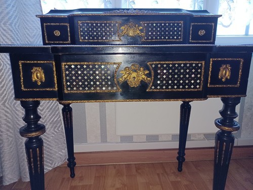 Bureau gradin bois - bureau, noir
