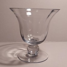 Ancien verre bleuté soufflé coupe drageoir XIXe parfait état