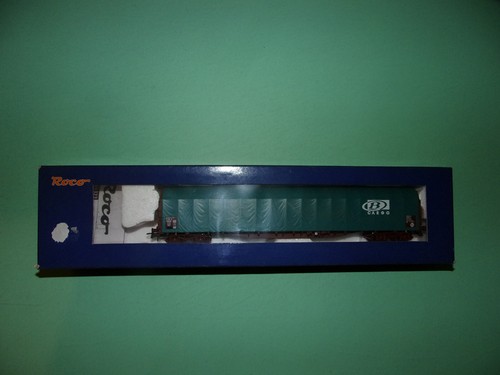 Roco wagon bâché long - roco, vert