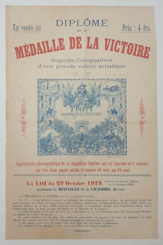 Diplome médaille de - la,