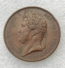 RARE MEDAILLE LOUIS-PHILIPPE EXPLORATION du POLE AUSTRAL 1837  Dumont d'Urville