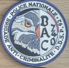 Écusson tissu police BAC