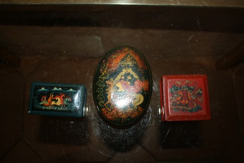 Lot ancienne boite laque - 3,