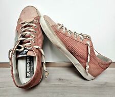 sneakers femme Golden Goose.  Couleur rose. Matière cuir et velours. Peu portées
