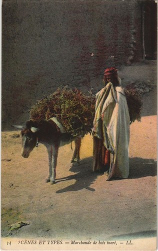Cpa tunisia scenes types - cpa,