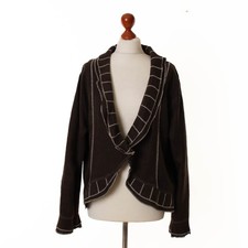 Veste COMPLETO Lino BY ARTHURIO marron 100% lin superposé taille L 12417