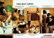 Publicité Advertising  820 1975  la salle de bain Allibert ( 2 pages)