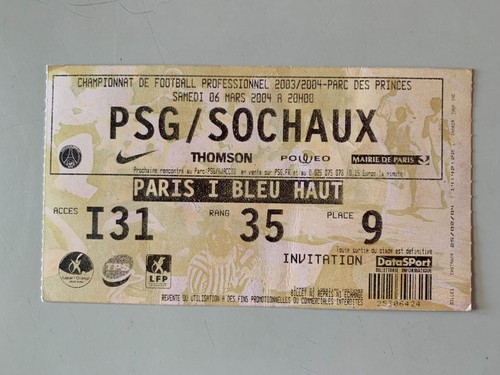 Ticket match paris psg - psg,
