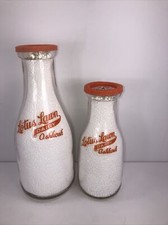 TRPQ /TRPP Milk Bottle Lotus Lawn Dairy Oshkosh WI WINNEBAGO COUNTY 2 Bottle Lot