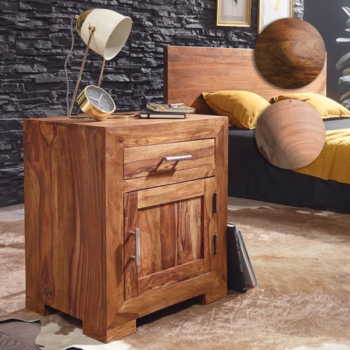 Finebuy table chevet bois - table,