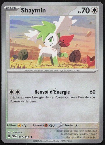 Carte pokémon shaymin 087 131 - carte,