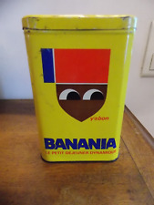 ANCIENNE BOITE METAL BANANIA Y'A BON LE PETIT DEJEUNER FAMILIAL
