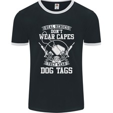 Véritable Heroes Vêtement Chien Étiquettes Vétéran Armée Hommes Ringer