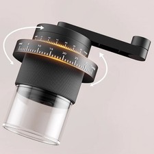 Moulin à grains de café manuel ergonomique avec 35 réglages pour un broyage f