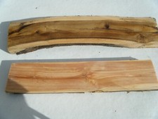 2plaquettes bois IF,ébène européen,coutellerie,ébénisterie