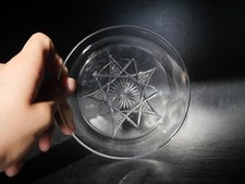 Rare assiette cristal taillé