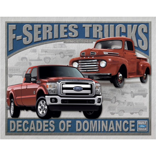 Plaque metal ford trucks - plaque,