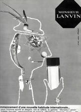 AD PUBLICITE  EAU DE TOILETTE MONSIEUR LANVIN