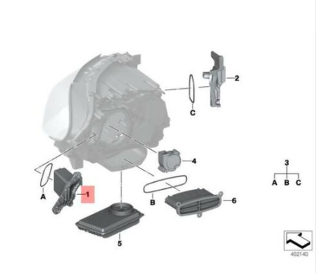 Module led clignotant - module, droit