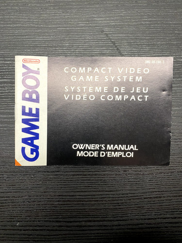 Notice seule console - console, gameboy