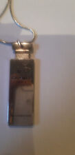 sautoir-pendentif flacon Chanel N°5 en metal argenté - annee 2000
