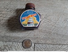 bouteille d' encre stylographique ancienne trois mats violette article de bureau