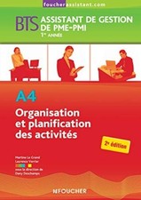 A4 Organisation et planification des activités BTS -  AG PME-PMI