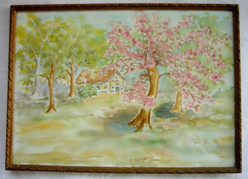 Aquarelle jan hos peintre - aquarelle,