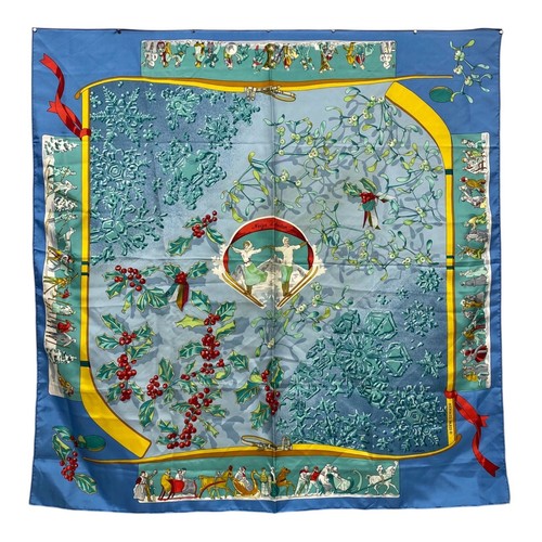 Hermes neige antan carre - hermes, d'antan
