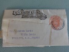 Enveloppe pré affranchie W.H. SMITH & SON 186, Strand, LONDON