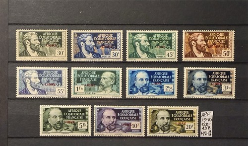 Aef timbres 128 138 série - timbres, 128-138