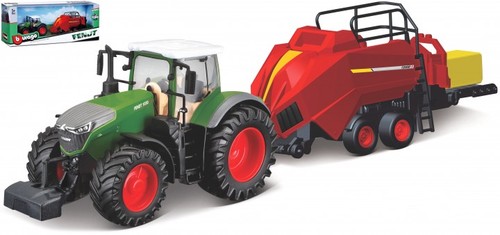 Burago tractor with - -, press